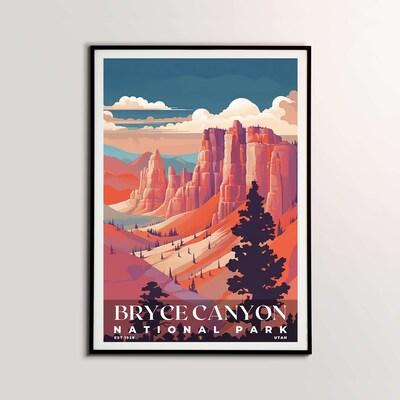 Bryce Canyon National Park Poster, Travel Art, Office Poster, Home Decor | S5 - image2